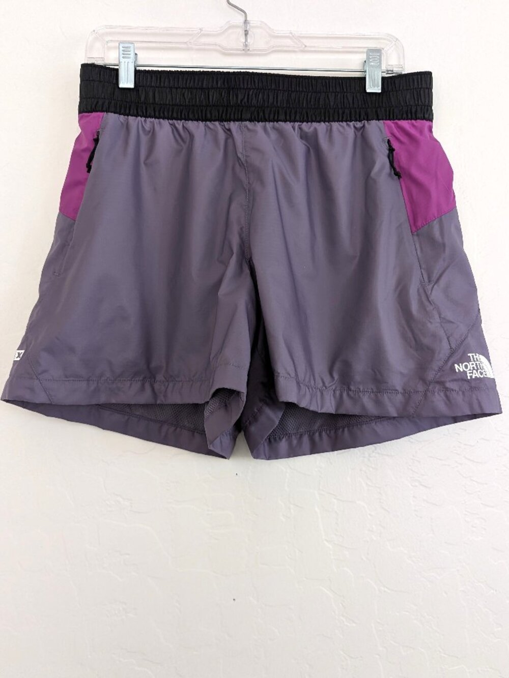THE NORTH FACE Shorts Women's M Windwall TNFX Purple Mesh Lined Hiking Outdoors